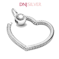 [Chính hãng] Charm bạc 925 cao cấp - Charm Moments Heart Pendant thích hợp để mix vòng tay charm bạc cao cấp - DN650