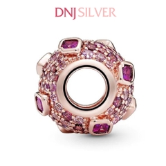 [Chính hãng] Charm bạc 925 cao cấp - Charm Rose gold plated Gemstone Kiss thích hợp để mix vòng tay charm bạc cao cấp - DN603