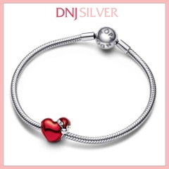 [Chính hãng] Charm bạc 925 cao cấp - Charm Christmas heart thích hợp để mix vòng tay charm bạc cao cấp - DN523
