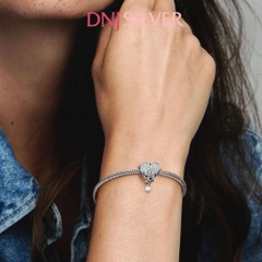 [Chính hãng] Charm bạc 925 cao cấp - Charm Moments Sparkling Angel Wings & Heart Sterling thích hợp để mix vòng tay charm bạc cao cấp - DN573