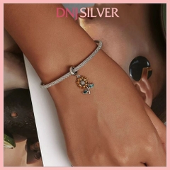 [Chính hãng] Charm bạc 925 cao cấp - Charm Sterling Silver Sunflower thích hợp để mix vòng tay charm bạc cao cấp - DN565