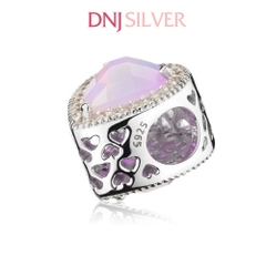 [Chính hãng] Charm bạc 925 cao cấp - Charm Cristal Rosa Heart thích hợp để mix vòng tay charm bạc cao cấp - DN633