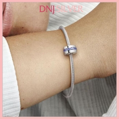[Chính hãng] Charm bạc 925 cao cấp - Charm Blue Sparkle Clip thích hợp để mix vòng tay charm bạc cao cấp - DN610