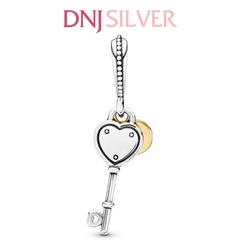 [Chính hãng] Charm bạc 925 cao cấp - Charm Heart-Shaped Key Dangle thích hợp để mix vòng tay charm bạc cao cấp - DN253