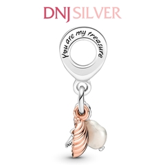 [Chính hãng] Charm bạc 925 cao cấp - Charm Freshwater Cultured Pearl, Starfish & Shell Triple Dangle thích hợp để mix vòng tay charm bạc cao cấp - DN105