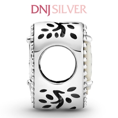[Chính hãng] Charm bạc 925 cao cấp - Charm Openwork Heart & Family Tree thích hợp để mix vòng tay charm bạc cao cấp - DN068