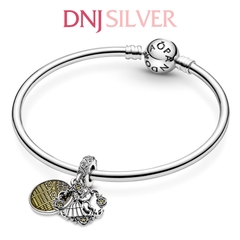 [Chính hãng] Charm bạc 925 cao cấp - Charm Disney Beauty and the Beast Dancing Dangle thích hợp để mix vòng tay charm bạc cao cấp - DN039