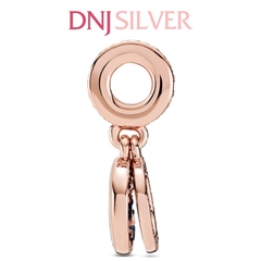 [Chính hãng] Charm bạc 925 cao cấp - Charm Sparkling Blue Disc Double Dangle thích hợp để mix vòng tay charm bạc cao cấp - DN222