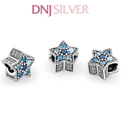 [Chính hãng] Charm bạc 925 cao cấp - Charm Bright Blue Star thích hợp để mix vòng tay charm bạc cao cấp - DN230