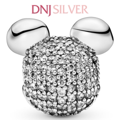 [Chính hãng] Charm bạc 925 cao cấp - Charm Disney Mickey Mouse Pavé Clip thích hợp để mix vòng tay charm bạc cao cấp - DN265
