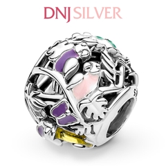 Charm bạc S925 ALE, Mickey & Minnie Sparkling Icons - mẫu xỏ ngang mã DN107