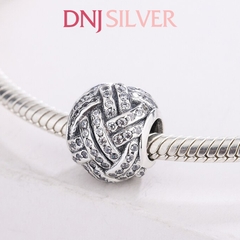 [Chính hãng] Charm bạc 925 cao cấp - Charm Sparkling Love Knot thích hợp để mix vòng tay charm bạc cao cấp - DN194