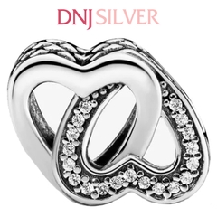 [Chính hãng] Charm bạc 925 cao cấp - Charm Entwined Hearts thích hợp để mix vòng tay charm bạc cao cấp - DN421