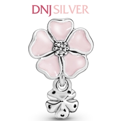 [Chính hãng] Charm bạc 925 cao cấp - Charm Dangling Pink Cherry Blossom Flower thích hợp để mix vòng tay charm bạc cao cấp - DN328