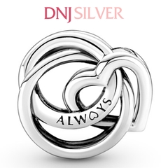 [Chính hãng] Charm bạc 925 cao cấp - Charm Family Always Encircled Heart thích hợp để mix vòng tay charm bạc cao cấp - DN088