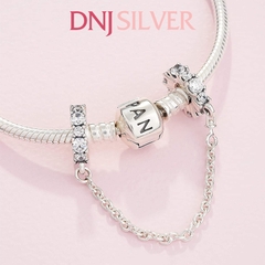 [Chính hãng] Charm bạc 925 cao cấp - Charm Clear Sparkle Safety Chain thích hợp để mix vòng tay charm bạc cao cấp - DN256