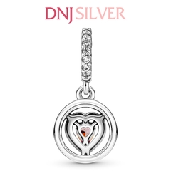 [Chính hãng] Charm bạc 925 cao cấp - Charm Sparkling Double Halo Heart Dangle thích hợp để mix vòng tay charm bạc cao cấp - DN101