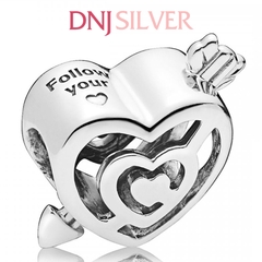 [Chính hãng] Charm bạc 925 cao cấp - Charm Openwork Heart Labyrinth & Arrow thích hợp để mix vòng tay charm bạc cao cấp - DN258