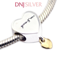 [Chính hãng] Charm bạc 925 cao cấp - Charm Two Hearts You and Me thích hợp để mix vòng tay charm bạc cao cấp - DN296
