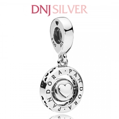 [Chính hãng] Charm bạc 925 cao cấp - Charm Spinning Pandora Logo & Pavé Dangle thích hợp để mix vòng tay charm bạc cao cấp - DN316