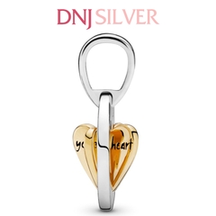 [Chính hãng] Charm bạc 925 cao cấp - Charm Mum's Golden Heart Dangle thích hợp để mix vòng tay charm bạc cao cấp - DN263