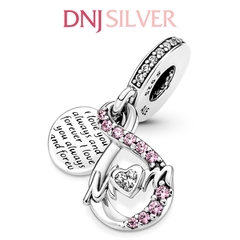 [Chính hãng] Charm bạc 925 cao cấp - Charm Mum Infinity Pavé Double Dangle thích hợp để mix vòng tay charm bạc cao cấp - DN069