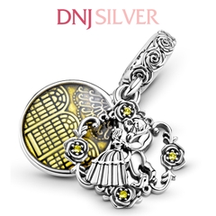 [Chính hãng] Charm bạc 925 cao cấp - Charm Disney Beauty and the Beast Dancing Dangle thích hợp để mix vòng tay charm bạc cao cấp - DN039