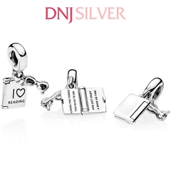 [Chính hãng] Charm bạc 925 cao cấp - Charm  I Love Reading Dangle thích hợp để mix vòng tay charm bạc cao cấp - DN321