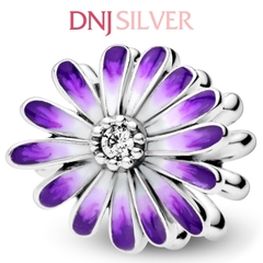 [Chính hãng] Charm bạc 925 cao cấp - Charm Purple Daisy thích hợp để mix vòng tay charm bạc cao cấp - DN151