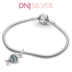 [Chính hãng] Charm bạc 925 cao cấp - Charm Blue Scaled Fish Dangle thích hợp để mix vòng tay charm bạc cao cấp - DN086