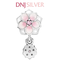 [Chính hãng] Charm bạc 925 cao cấp - Charm Dangling Pink Magnolia Flower thích hợp để mix vòng tay charm bạc cao cấp - DN331