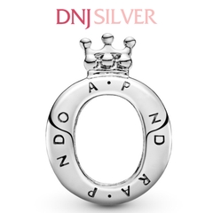 [Chính hãng] Charm bạc 925 cao cấp - Charm Crown O Logo thích hợp để mix vòng tay charm bạc cao cấp - DN443