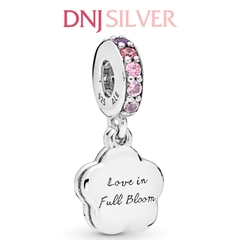 [Chính hãng] Charm bạc 925 cao cấp - Charm Pavé Peach Blossom Flower thích hợp để mix vòng tay charm bạc cao cấp - DN342