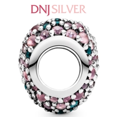 [Chính hãng] Charm bạc 925 cao cấp - Charm Pavé Clover Heart thích hợp để mix vòng tay charm bạc cao cấp - DN386