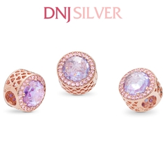 [Chính hãng] Charm bạc 925 cao cấp - Charm Sparkling Lavender thích hợp để mix vòng tay charm bạc cao cấp - DN434