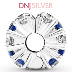 [Chính hãng] Charm bạc 925 cao cấp - Charm Clear & Blue Sparkling Clip thích hợp để mix vòng tay charm bạc cao cấp - DN170