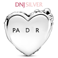 [Chính hãng] Charm bạc 925 cao cấp - Charm Heart thích hợp để mix vòng tay charm bạc cao cấp - DN166
