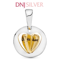 [Chính hãng] Charm bạc 925 cao cấp - Charm Mum's Golden Heart Dangle thích hợp để mix vòng tay charm bạc cao cấp - DN263