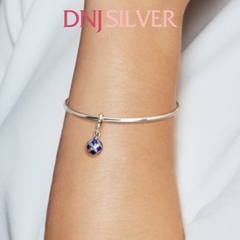 [Chính hãng] Charm bạc 925 cao cấp - Charm Blue Christmas Ornament Dangle thích hợp để mix vòng tay charm bạc cao cấp - DN176
