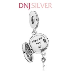 [Chính hãng] Charm bạc 925 cao cấp - Charm Key To My Heart thích hợp để mix vòng tay charm bạc cao cấp - DN312