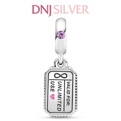 [Chính hãng] Charm bạc 925 cao cấp - Charm Love Coupon Dangle thích hợp để mix vòng tay charm bạc cao cấp - DN046