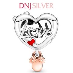 [Chính hãng] Charm bạc 925 cao cấp - Charm Disney Minnie Mouse Mum Heart thích hợp để mix vòng tay charm bạc cao cấp - DN325