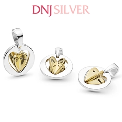 [Chính hãng] Charm bạc 925 cao cấp - Charm Mum's Golden Heart Dangle thích hợp để mix vòng tay charm bạc cao cấp - DN263