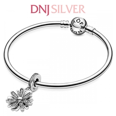 [Chính hãng] Charm bạc 925 cao cấp - Sparkling Daisy Flower Dangle Charm  thích hợp để mix vòng tay charm bạc cao cấp - DN036