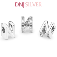 [Chính hãng] Charm bạc 925 cao cấp - Charm Letter N Alphabet thích hợp để mix vòng tay charm bạc cao cấp - DN264