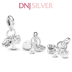 [Chính hãng] Charm bạc 925 cao cấp - Charm  Baby Bottle & Shoes Dangle thích hợp để mix vòng tay charm bạc cao cấp - DN185