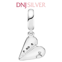 [Chính hãng] Charm bạc 925 cao cấp - Charm Heart Paper Plane Dangle thích hợp để mix vòng tay charm bạc cao cấp - DN454