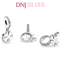 [Chính hãng] Charm bạc 925 cao cấp - Charm Lucky Four-Leaf Clover Dangle thích hợp để mix vòng tay charm bạc cao cấp - DN228