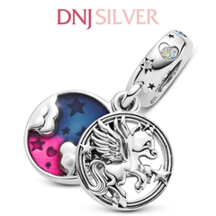 [Chính hãng] Charm bạc 925 cao cấp - Charm Magical Unicorn Double Dangle thích hợp để mix vòng tay charm bạc cao cấp - DN233