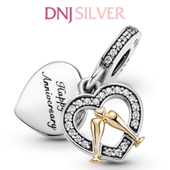 [Chính hãng] Charm bạc 925 cao cấp - Charm Two-tone Happy Anniversary Dangle thích hợp để mix vòng tay charm bạc cao cấp - DN067